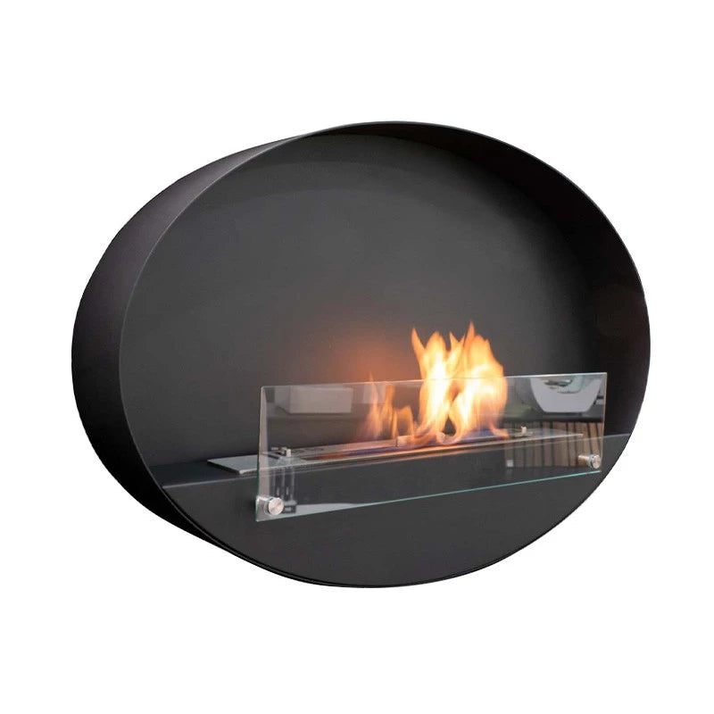 Maryland - Oval Wall Hanging Slim Fireplace UK