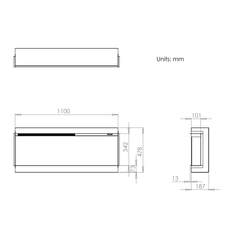 Charlton & Jenrick i1100e Slimline Electric Fire UK