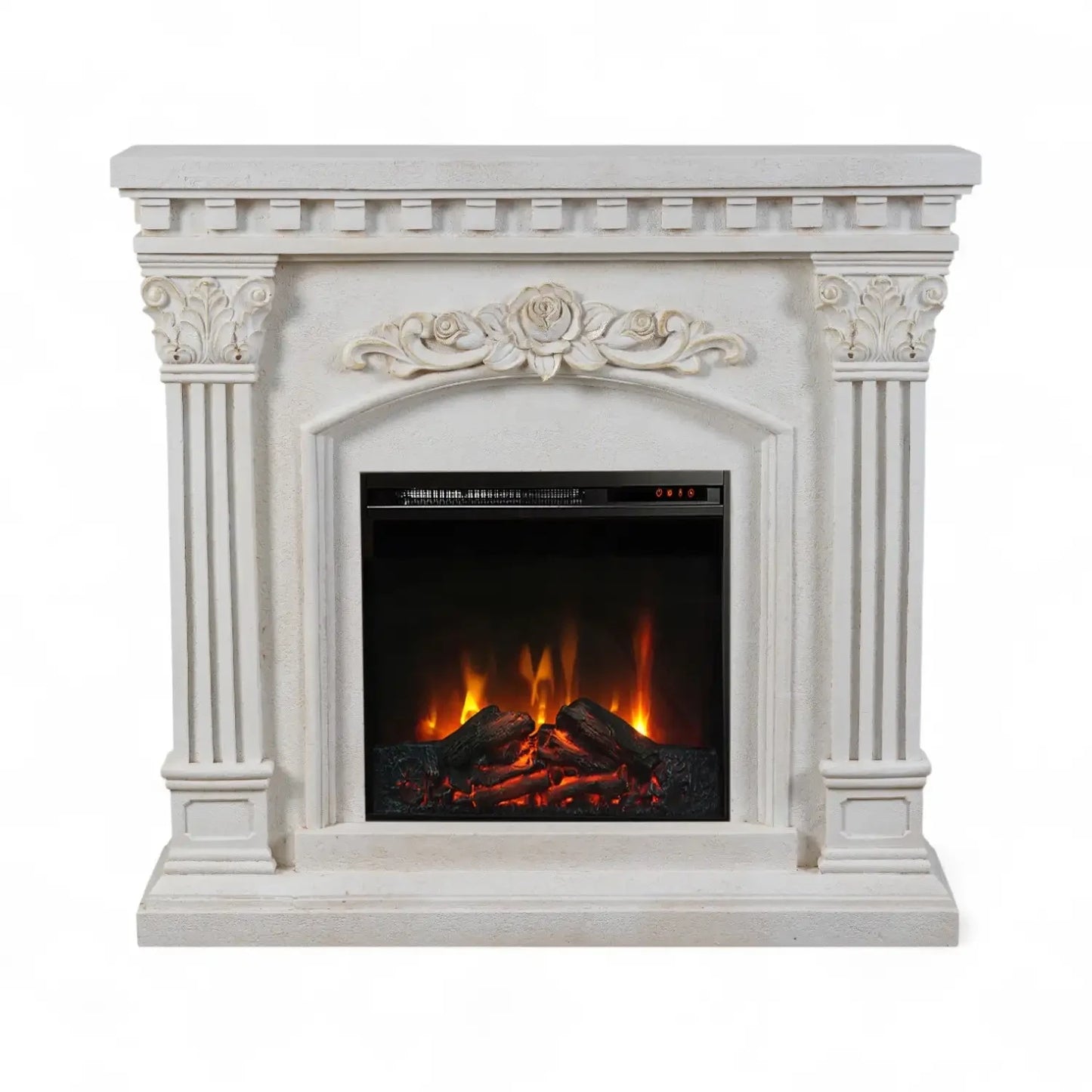 Freyr Electric Fireplace – with Eldur 18" Insert