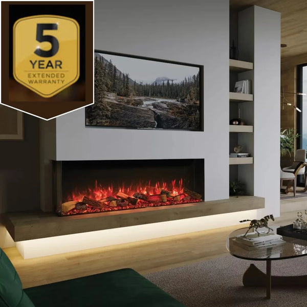 Gazco Onyx Avanti 190RW Electric Fire | Luxury Media Wall Fire