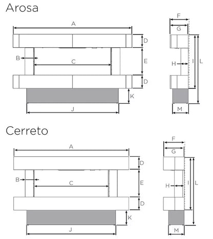Gazco Arosa 140 Floor Mounted Electric Suite 2Kw UK