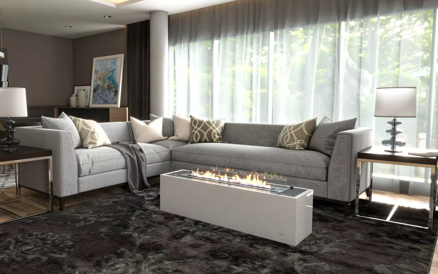 Henley Mist Bioethanol Freestanding Fire UK