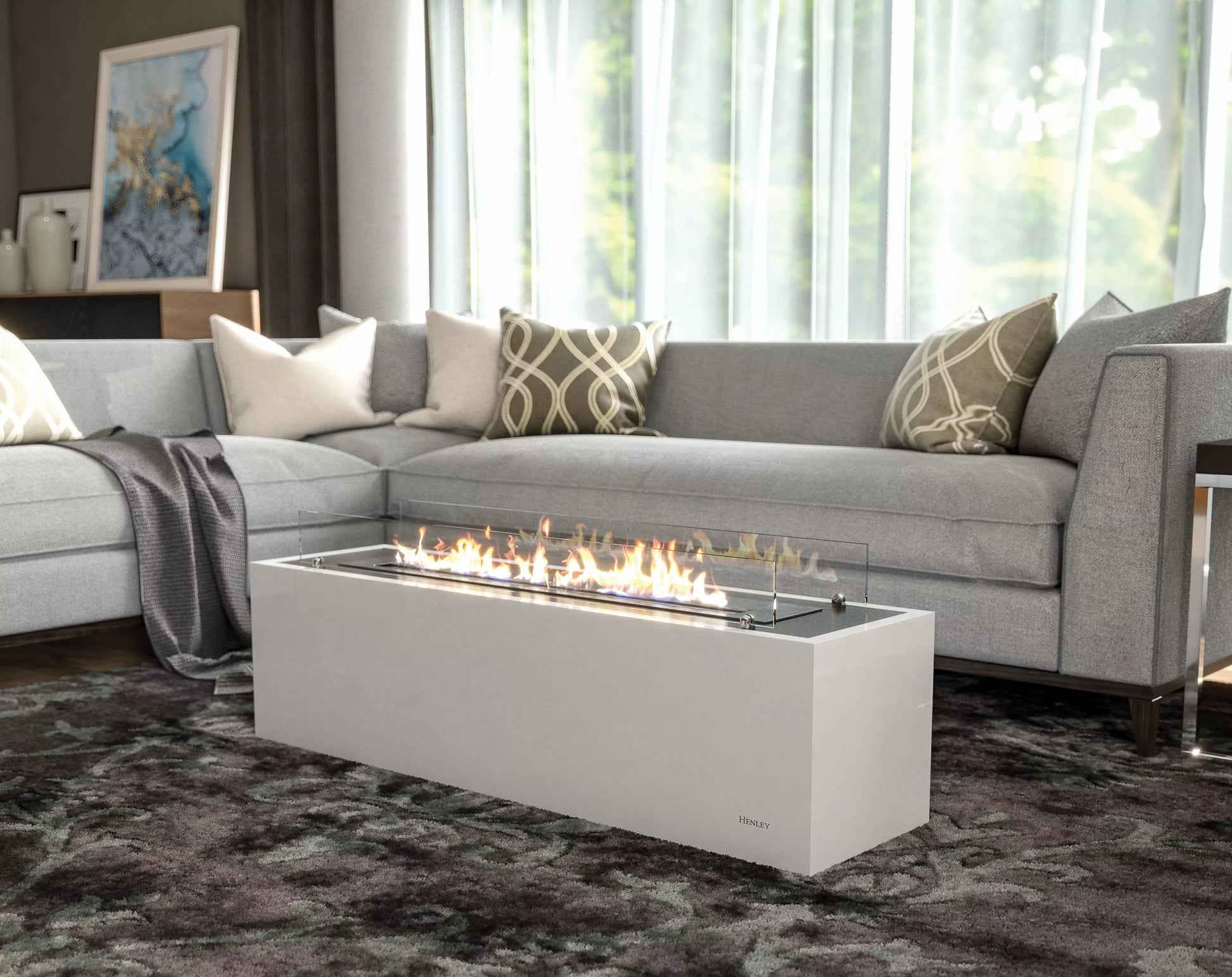 Henley Mist Bioethanol Freestanding Fire UK