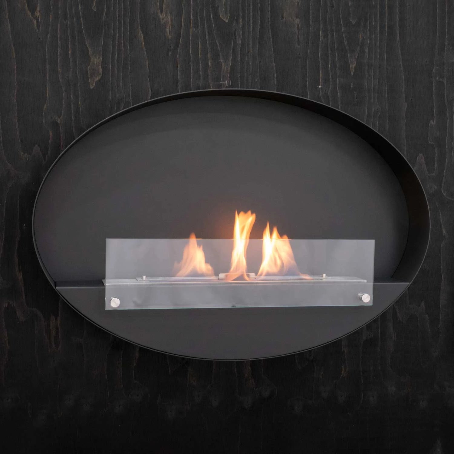 Maryland - Oval Wall Hanging Slim Fireplace UK