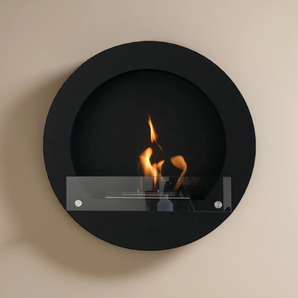 Scandiflames Delaware - Round Wall Mounted Bioethanol fireplace UK