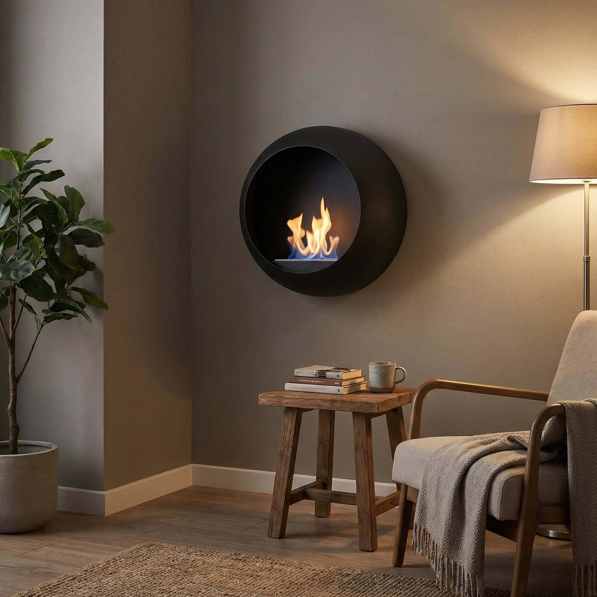 Colorado - Wall Mounted Bioethanol Fireplace UK