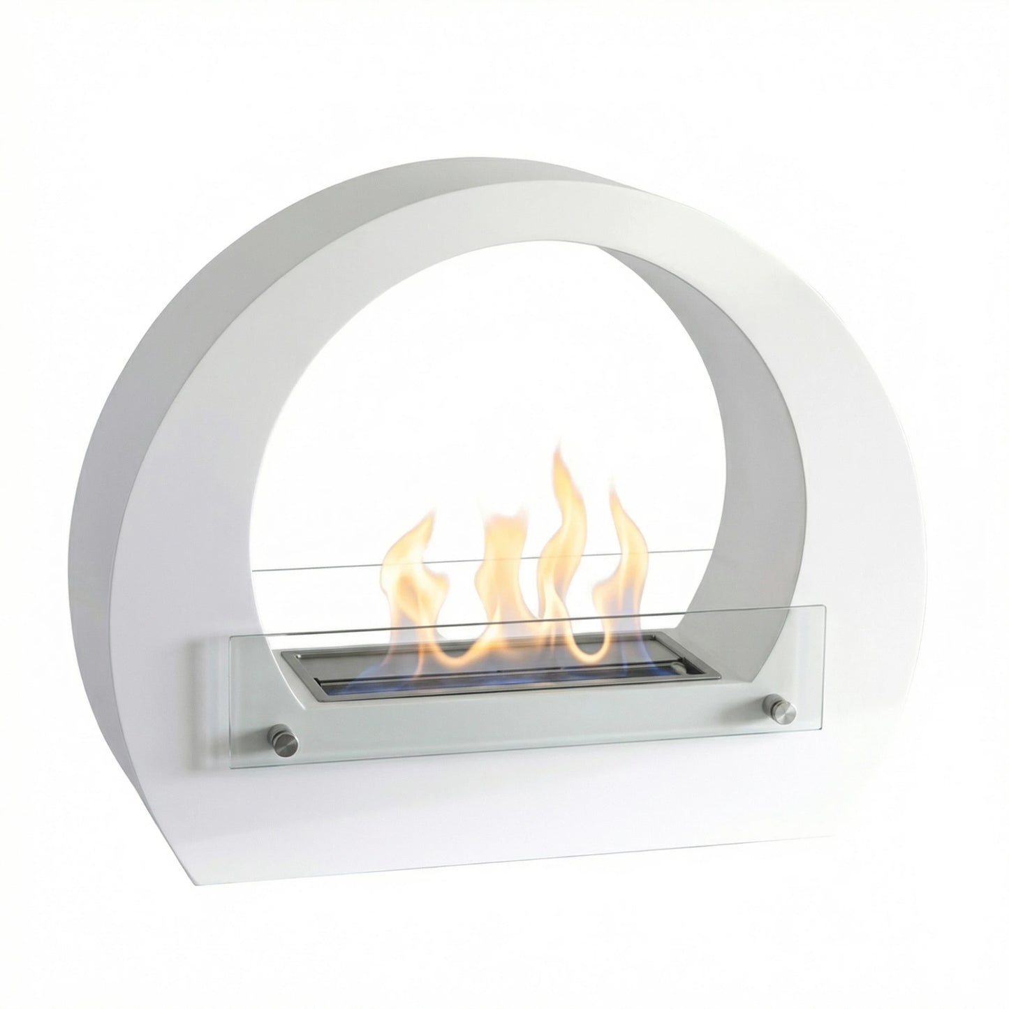 Scandiflames Dallas - Bio Fireplace with Arch - White or Black