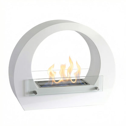 Scandiflames Dallas - Bio Fireplace with Arch - White or Black