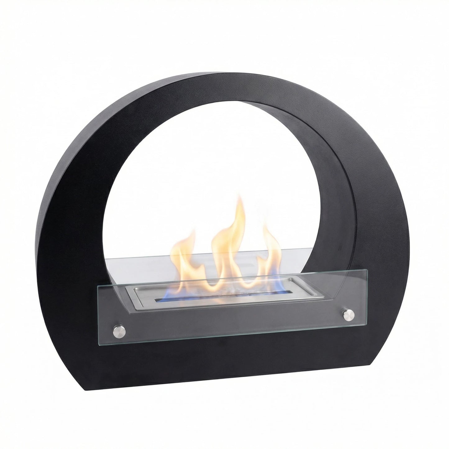 Scandiflames Dallas - Bio Fireplace with Arch - White or Black