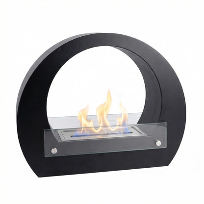Scandiflames Dallas - Bio Fireplace with Arch - White or Black