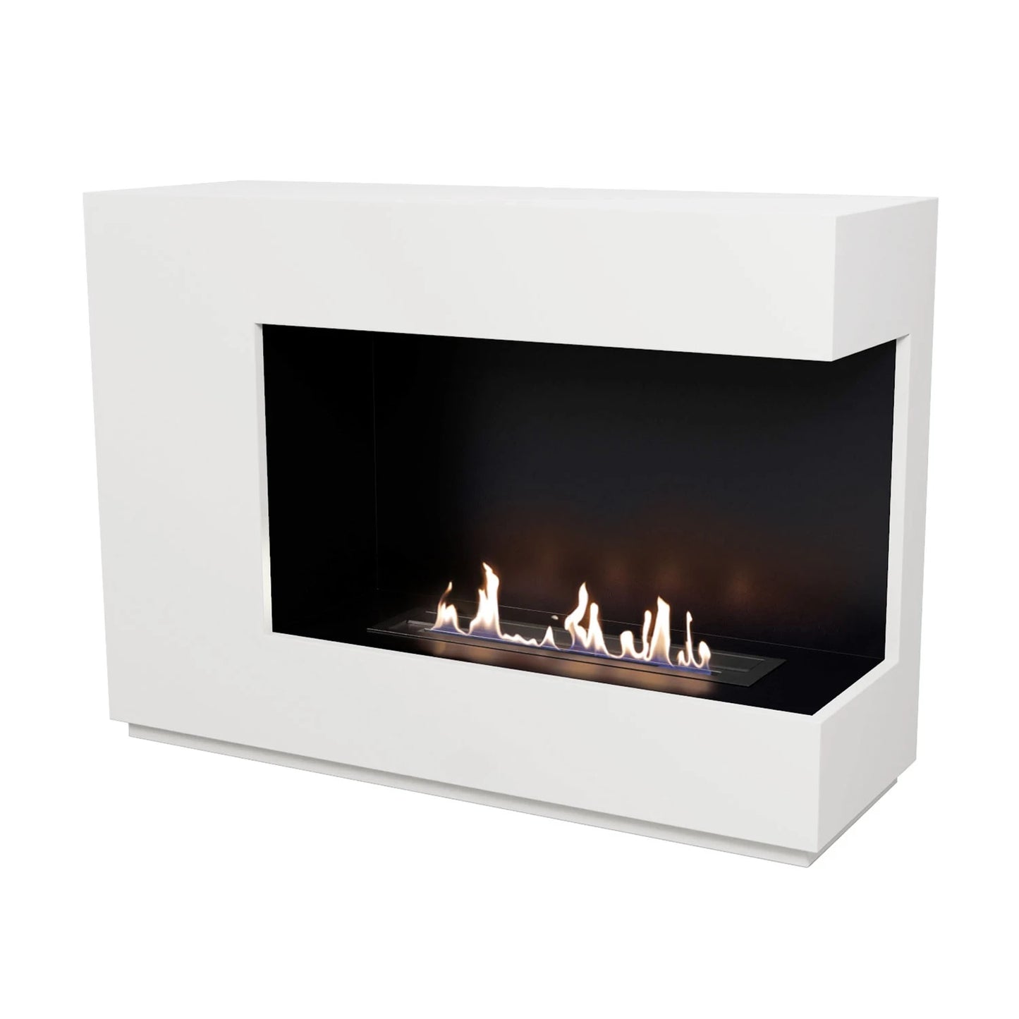 ScandiFlames Seattle Freestanding Bioethanol Fireplace Black or White