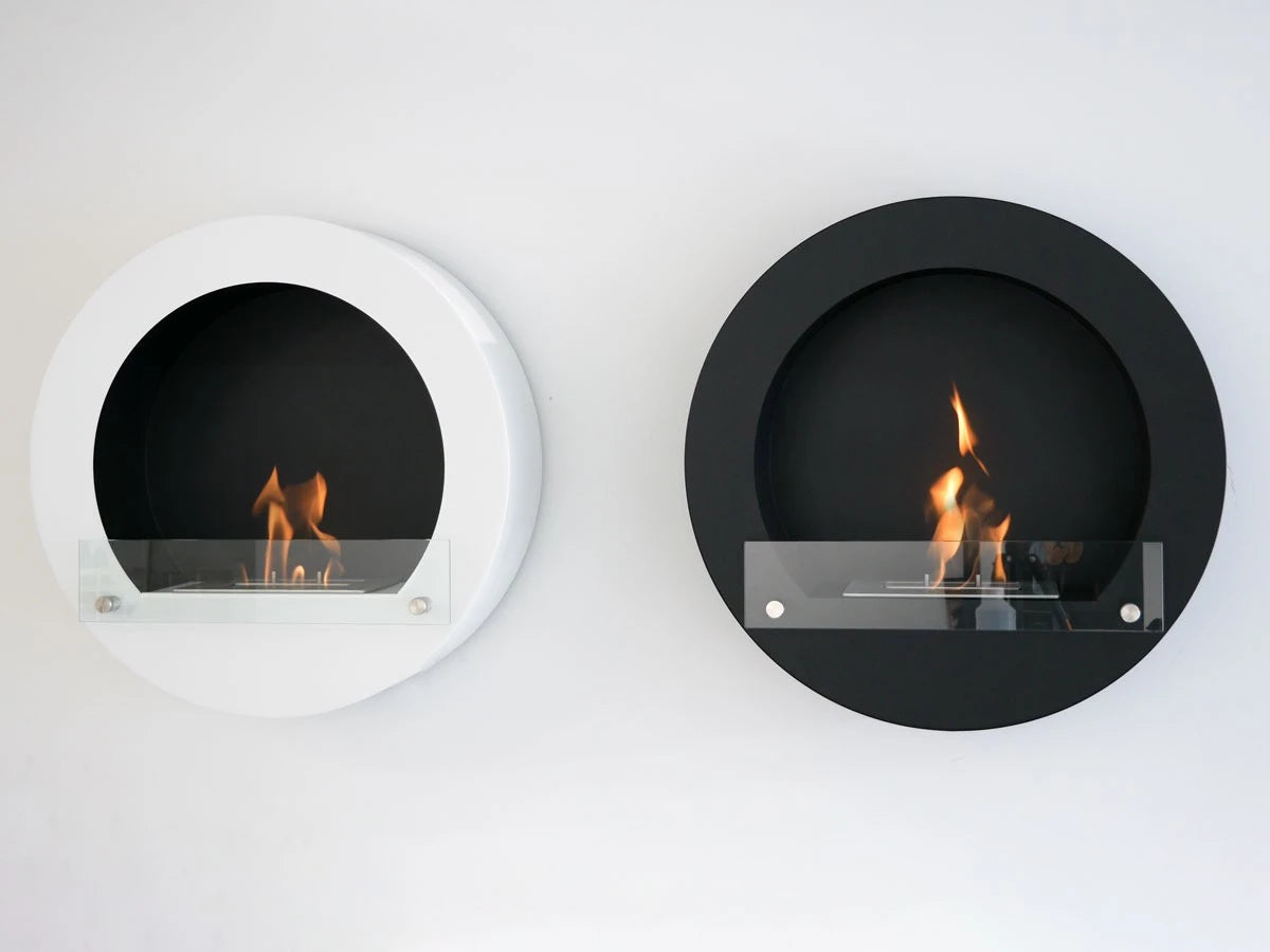 Scandiflames Delaware - Round Wall Mounted Bioethanol fireplace UK