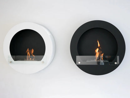 Scandiflames Delaware - Round Wall Mounted Bioethanol fireplace UK