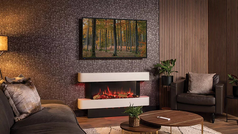 Gazco Arosa 140 Floor Mounted Electric Suite 2Kw UK