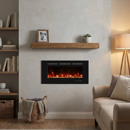 Titanite Built-In Electric Fireplace - 91 cm