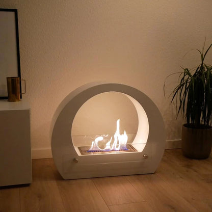 Scandiflames Dallas - Bio Fireplace with Arch - White or Black