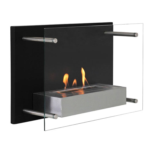 Scandi flames Nevada - Wall Mounted Bioethanol Fireplace UK
