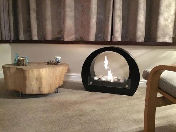 Scandiflames Dallas - Bio Fireplace with Arch - White or Black