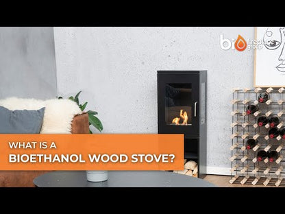 Scandiflames Montgomery Black or white- Open Bioethanol stove