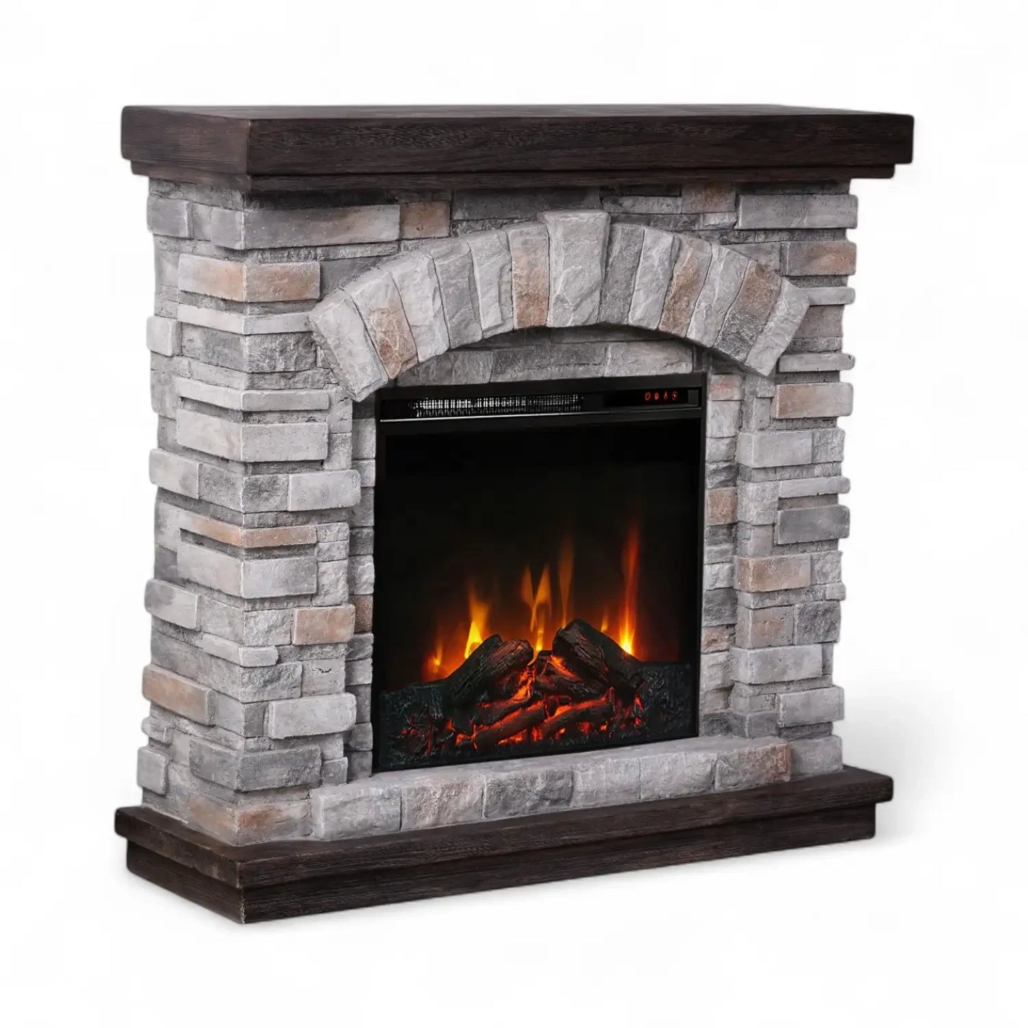 Ask - Electric Fireplace in Polystone