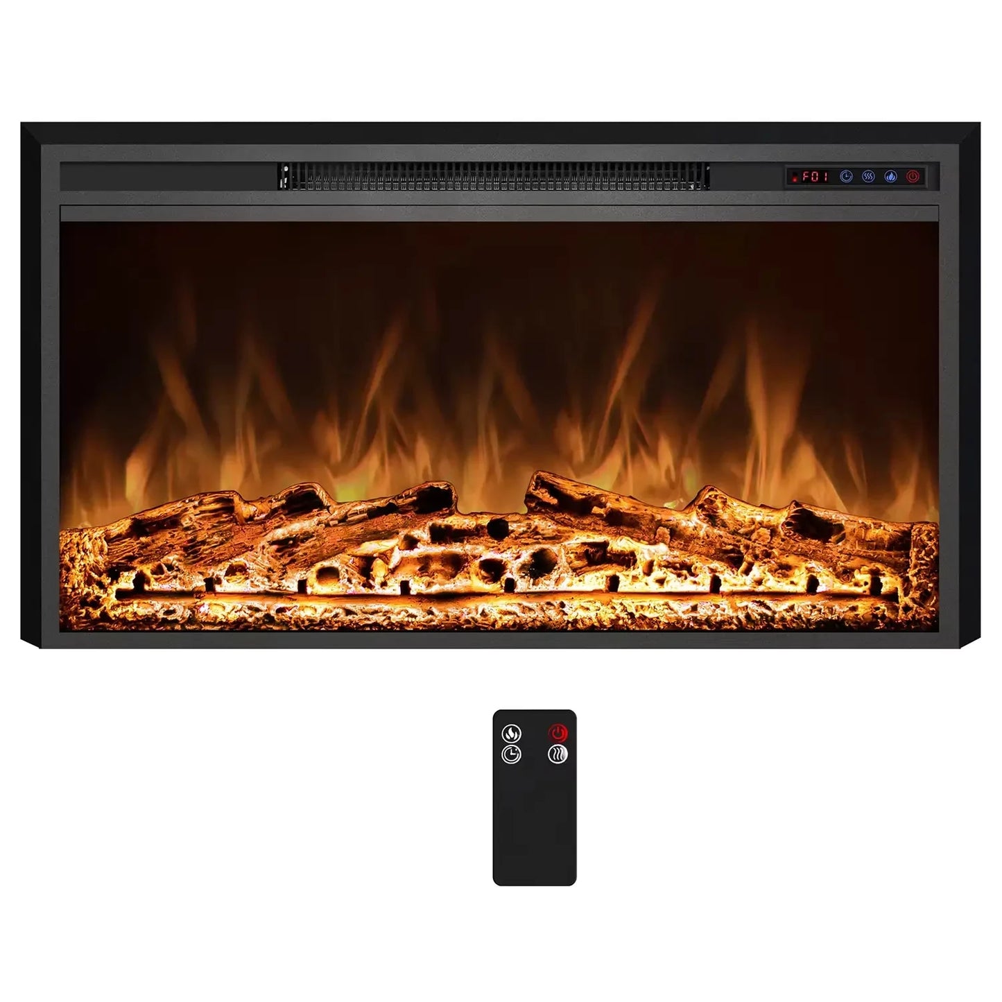 Scandiflames Pyrope Electric Fireplace Insert - 90 cm