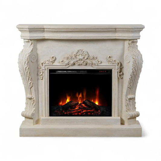 Ymir - Electric Fireplace in Polystone