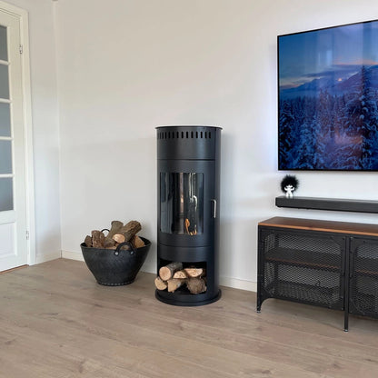 Scandiflames Washington Black or White - Bioethanol Wood-burning Stove